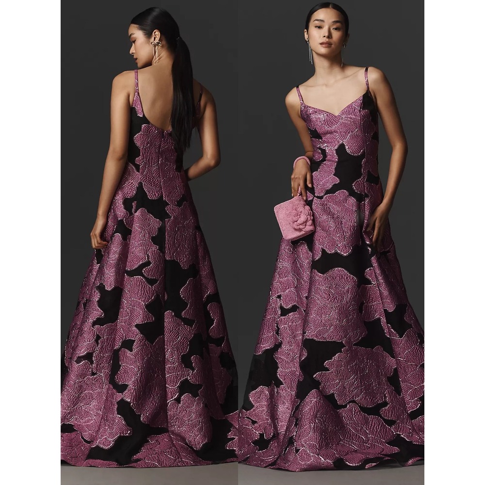 ML Monique Lhuillier Marielle Sleeveless Maxi Dress Anthropologie $795 - Size 4